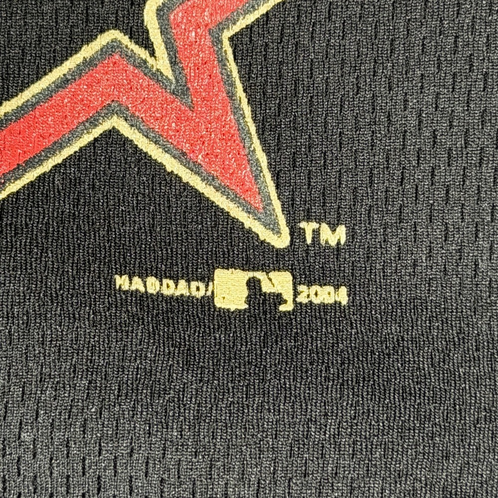 Vintage Houston Astros MLB Baseball Jersey Kids XL 18-20 Black Button Front 2004 - Picture 5 of 12